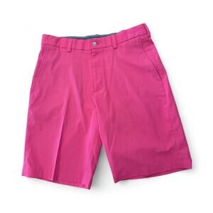 Walter Hagen Perfect 11 Golf Shorts Mens 32 Textured Preppy Casual Flat Front